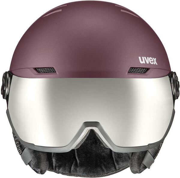 uvex Wanted Visor Ski Helmet for Women & Men - Adjustable Helmet with Integrated Visor