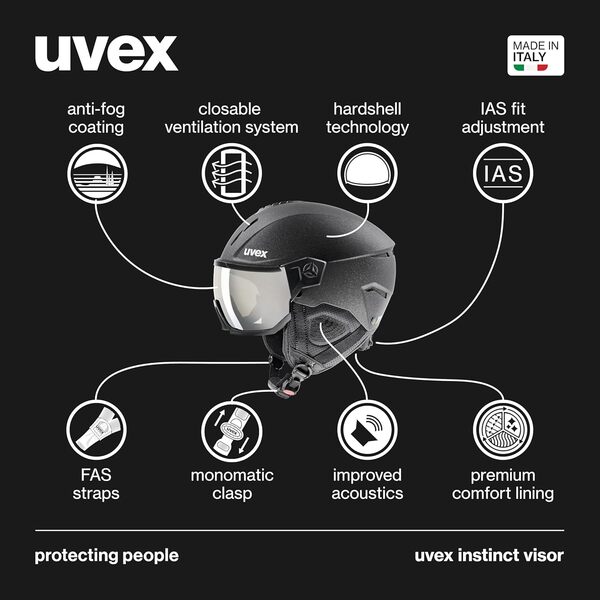 uvex instinct visor, casque de ski Adulte unisexe