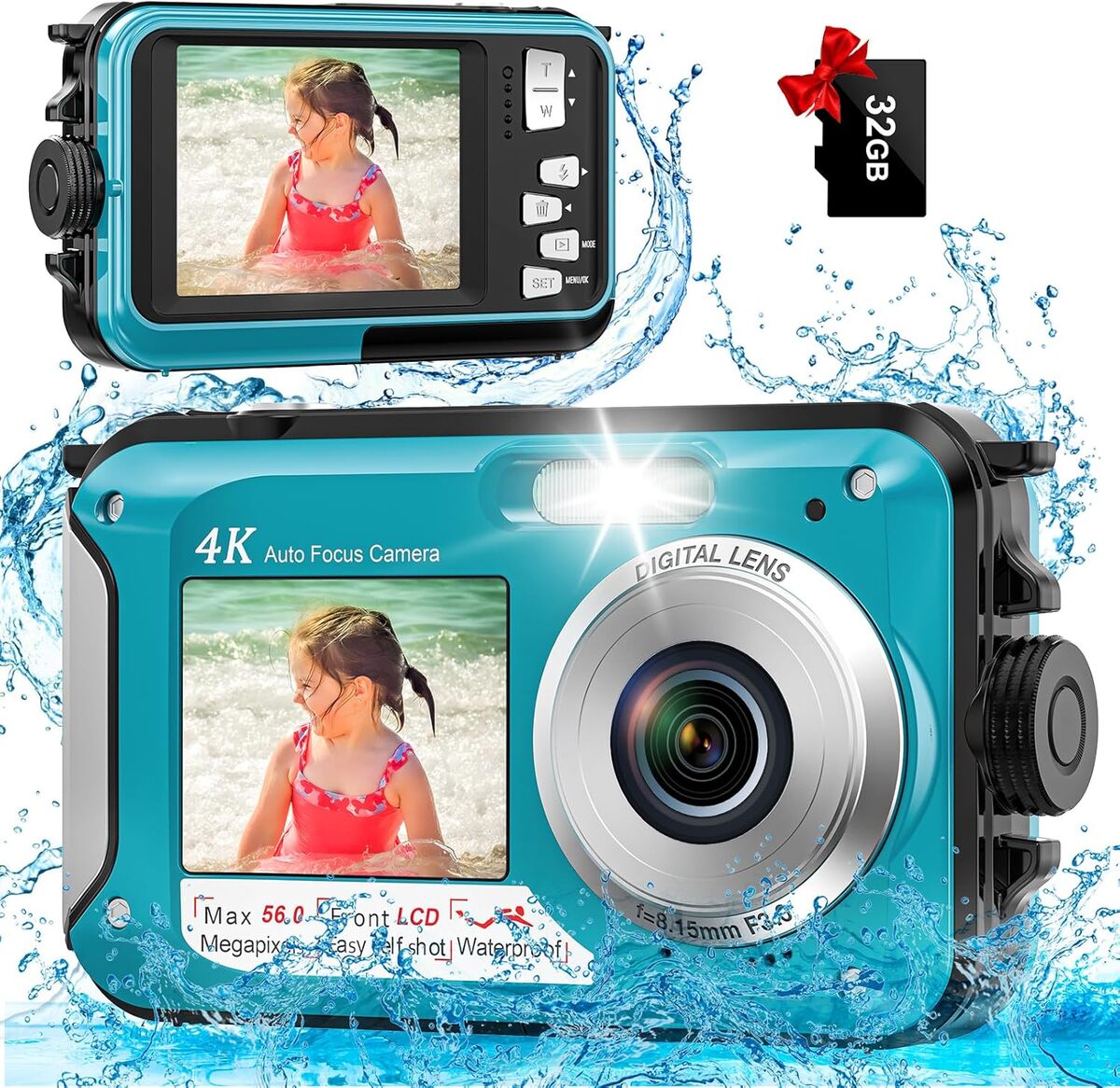 Test : appareil photo étanche YISENCE 56MP 4K avec zoom 16x