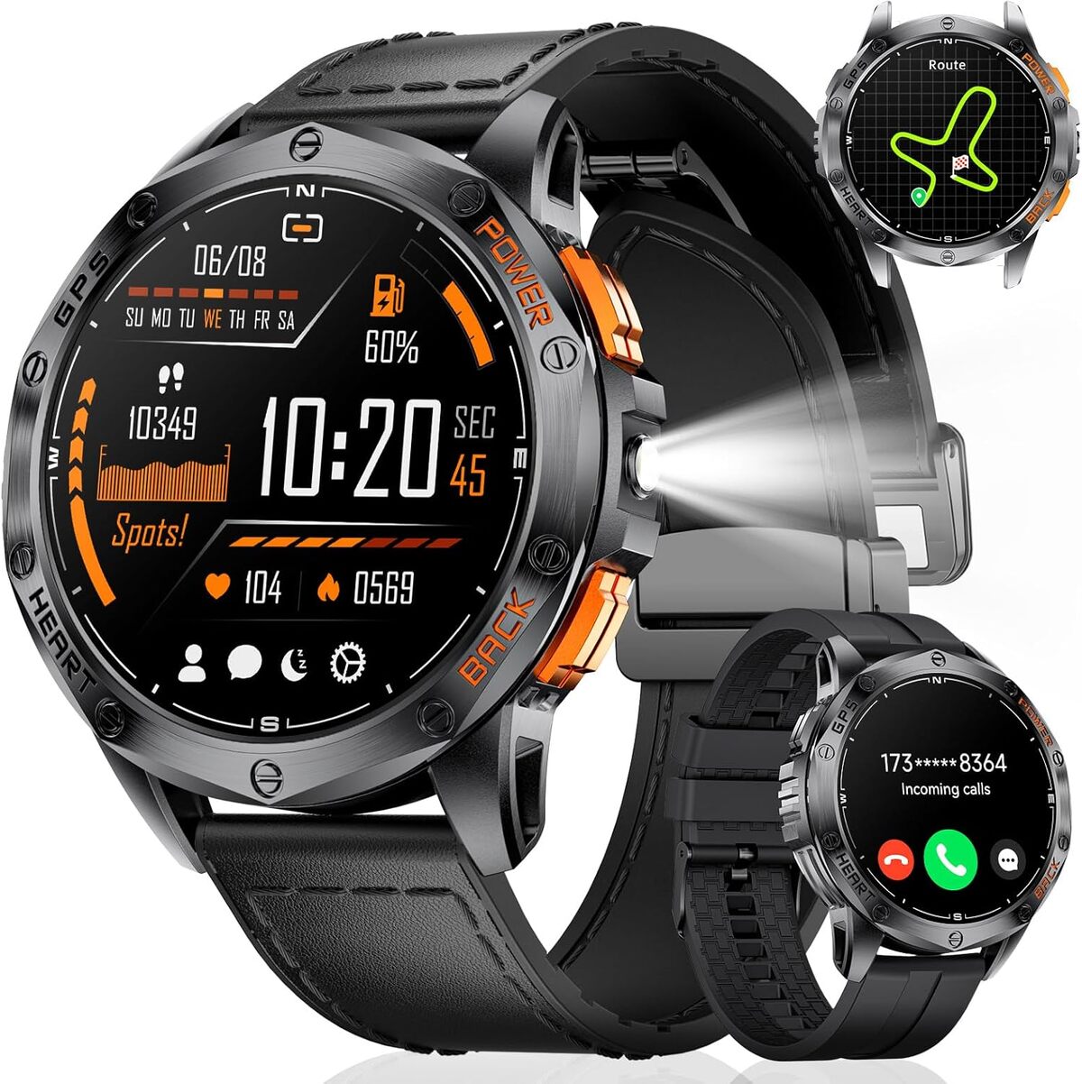 Test de la montre connectée hommes Lampe 10ATM 30 jours