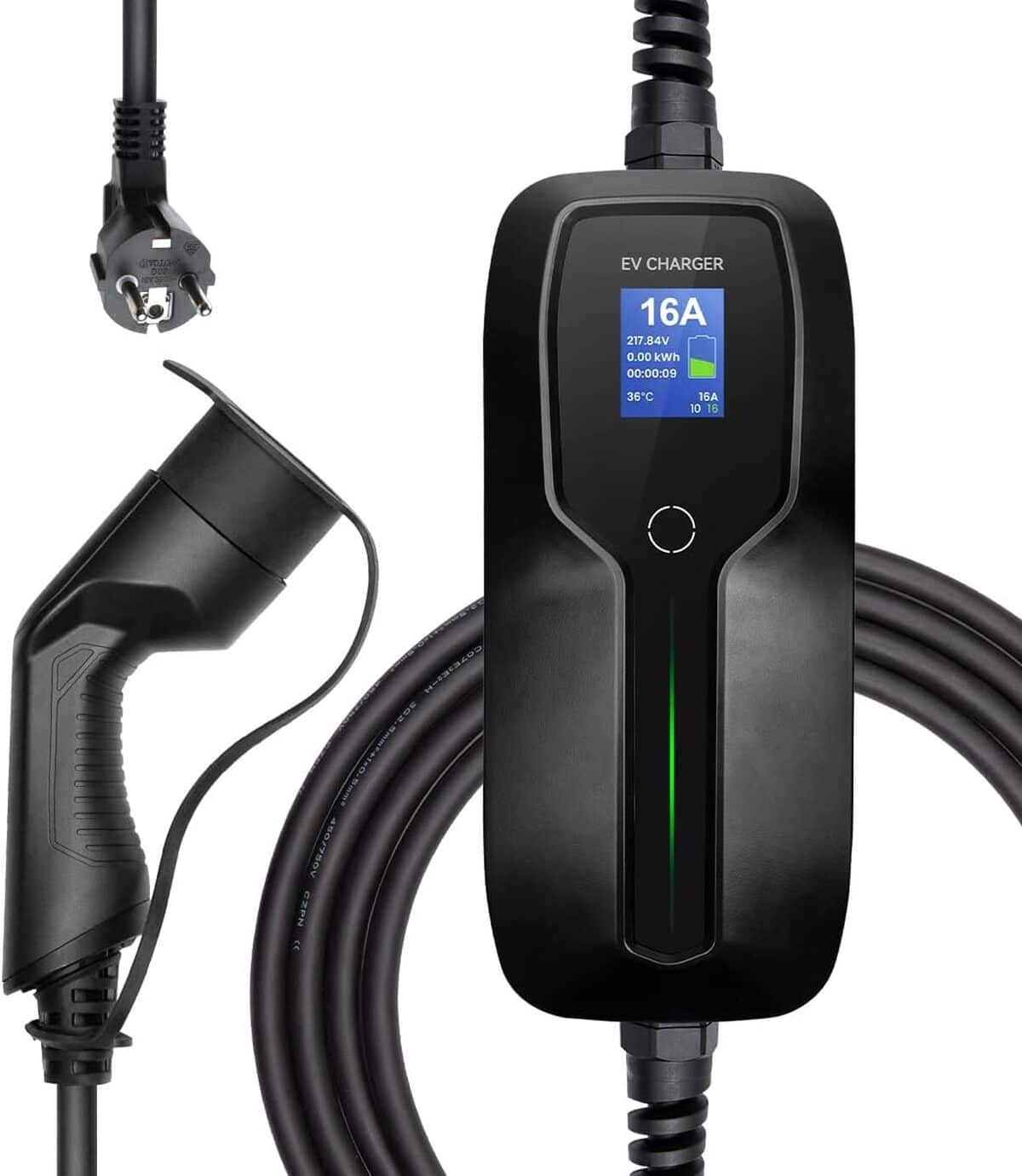 Test : chargeur Morec Type 2 EV portable avec écran