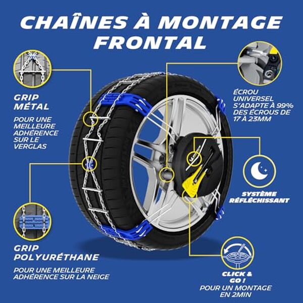 Découvrez notre test approfondi des chaînes à neige frontales Michelin Fast Grip n°100 pour rouler en toute sécurité cet hiver. Conseils pratiques et performance.