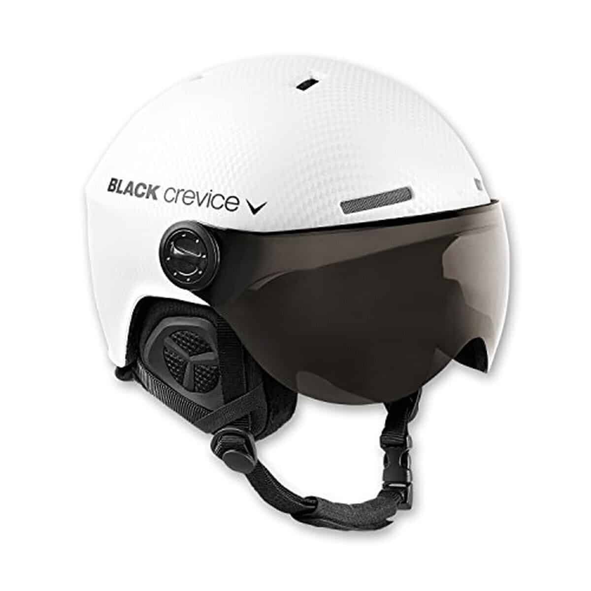Test : casque de ski Gstaad de Black Crevice avec visière style pilote