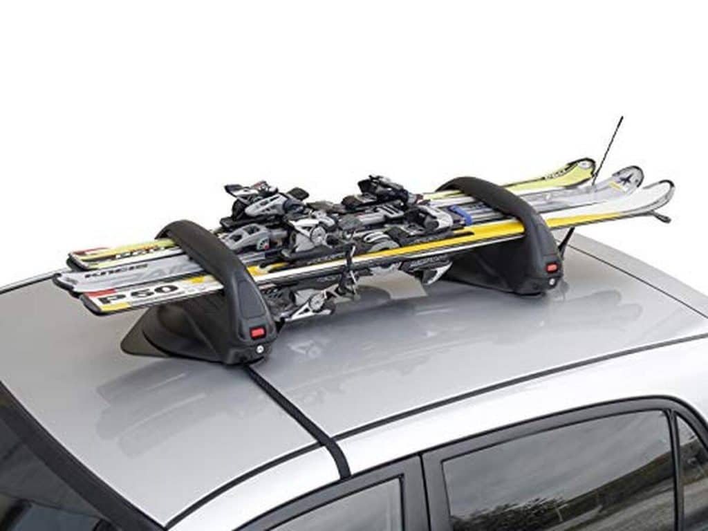 Test du porte-skis magnétique pour 3 paires de ski ou 2 snowboard