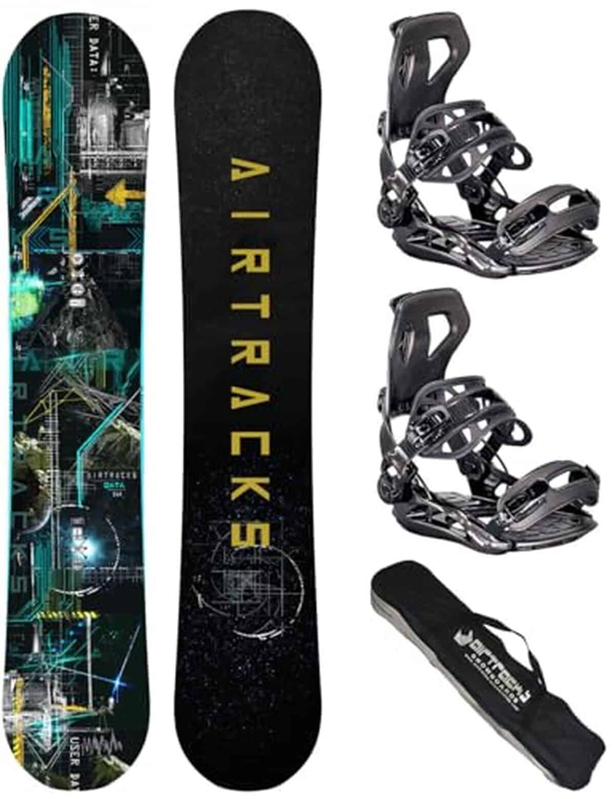 Test : snowboard Airtracks Data 160 et fixations Master M