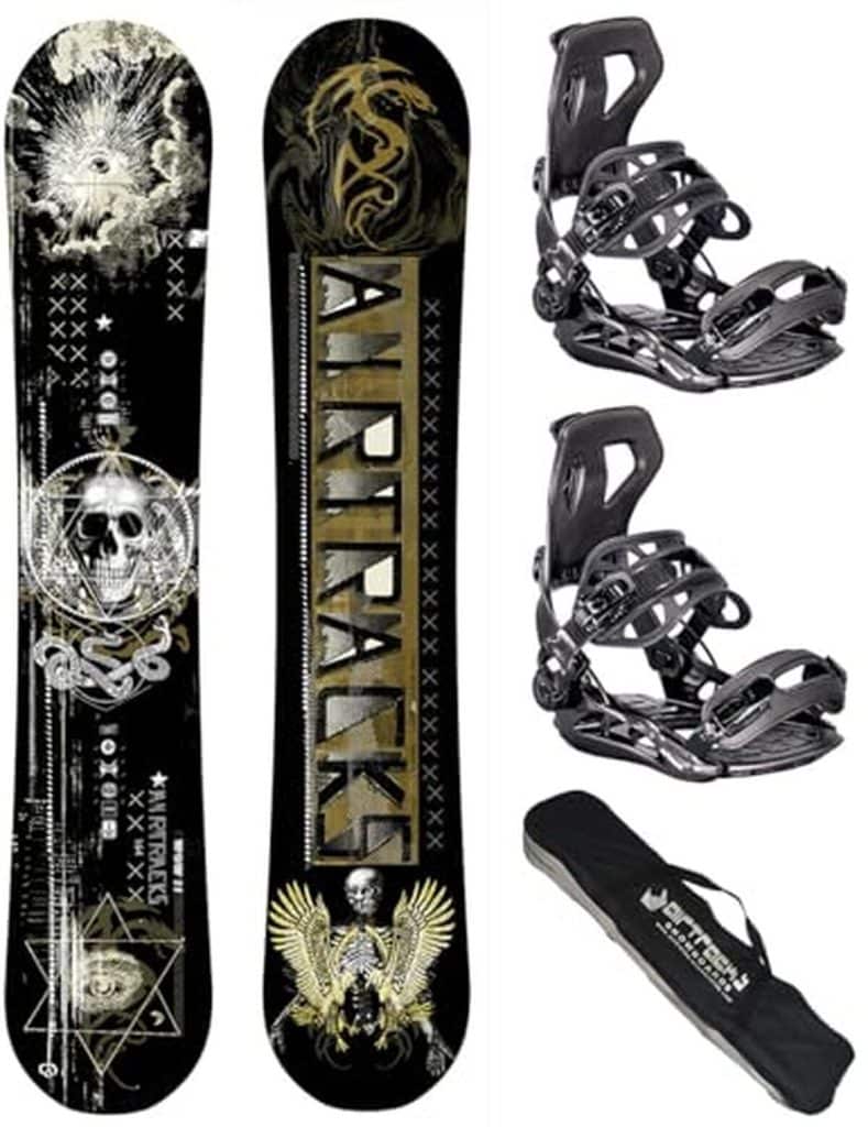 Test snowboard Airtracks : planche Wow Wide Carbon Hybrid Rocker 164 et fixation Master XL