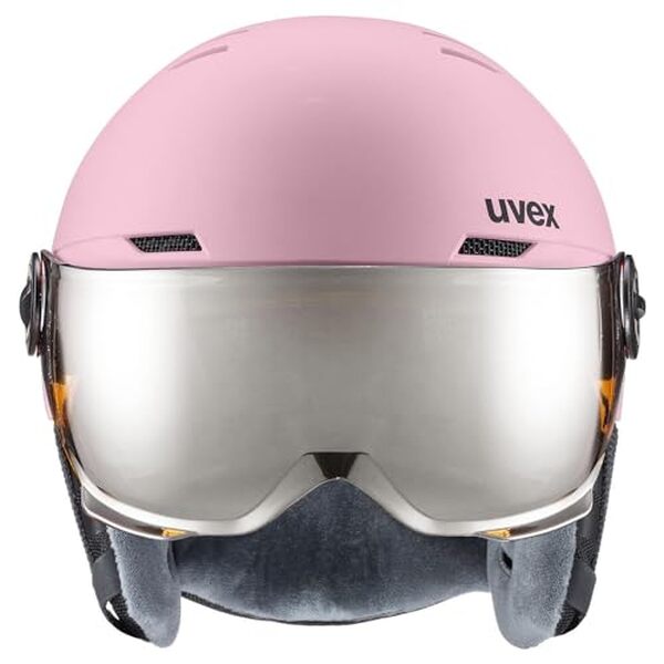 Découvrez le casque Rocket Jr Visor uvex pour enfants : un mélange parfait de confort et de sécurité sur les pistes de ski, conçu pour protéger et rassurer les jeunes skieurs.