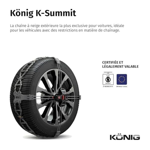 Découvrez notre test détaillé des chaînes à neige König K-Summit K34 : performance, installation et avis pour affronter l'hiver en toute sécurité
