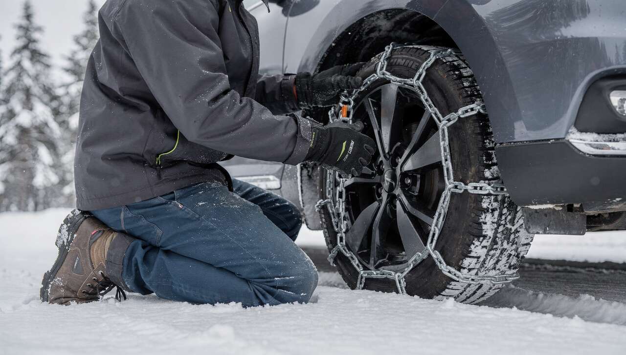 Chaînes neige : installation efficace et rapide