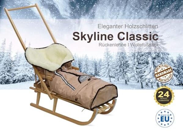 Découvrez notre test complet de la luge en bois Davoser pour enfant, accompagnée d'une chancelière pour un confort optimal pendant les descentes hivernales.