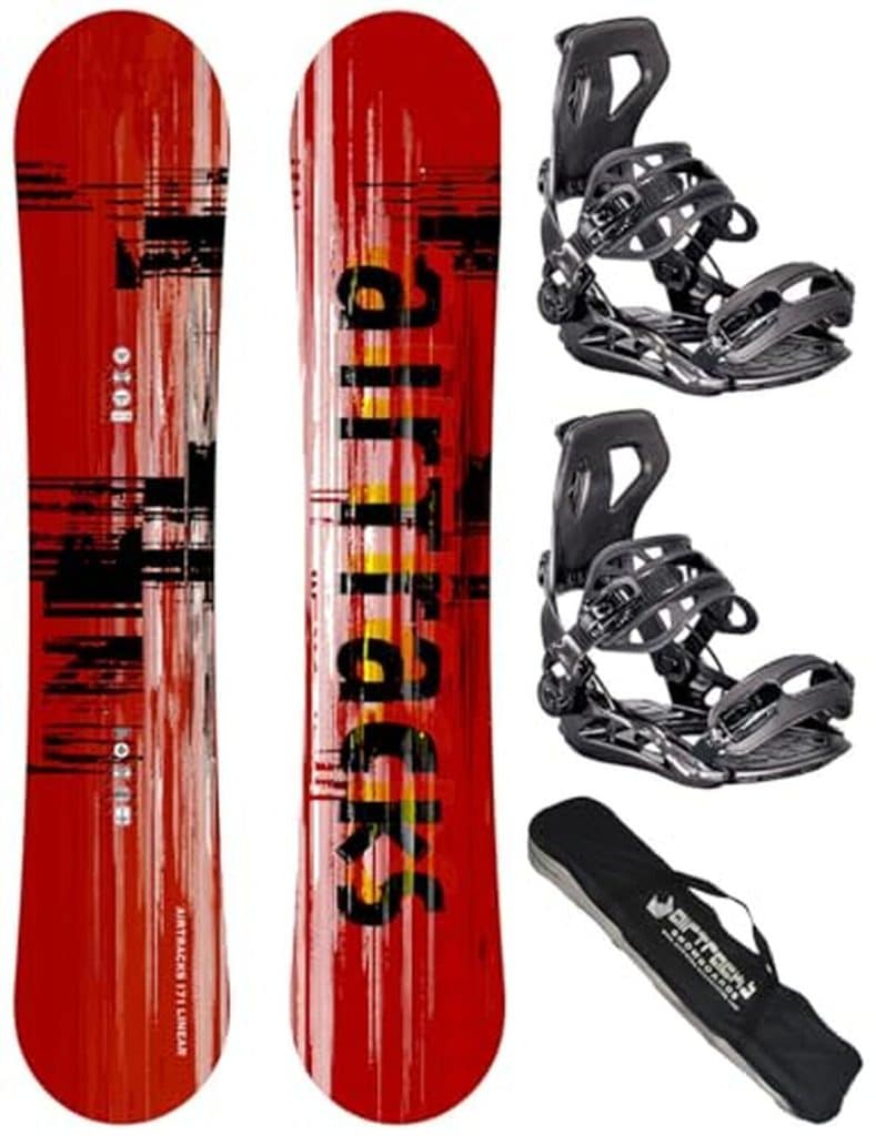 Test : airtracks snowboard Linear Extra Wide 165, fixations Master M & sac