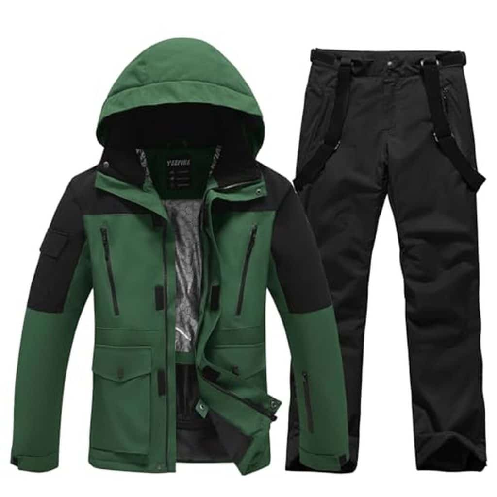 Test de l'ensemble de ski ALSOGO HeiLv+ pour homme : imperméable et chaud