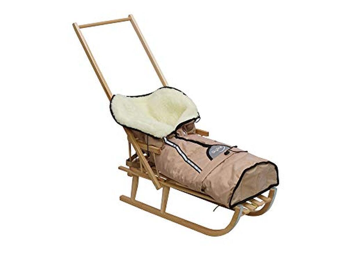 Test : luge en bois enfant Davoser avec chancelière