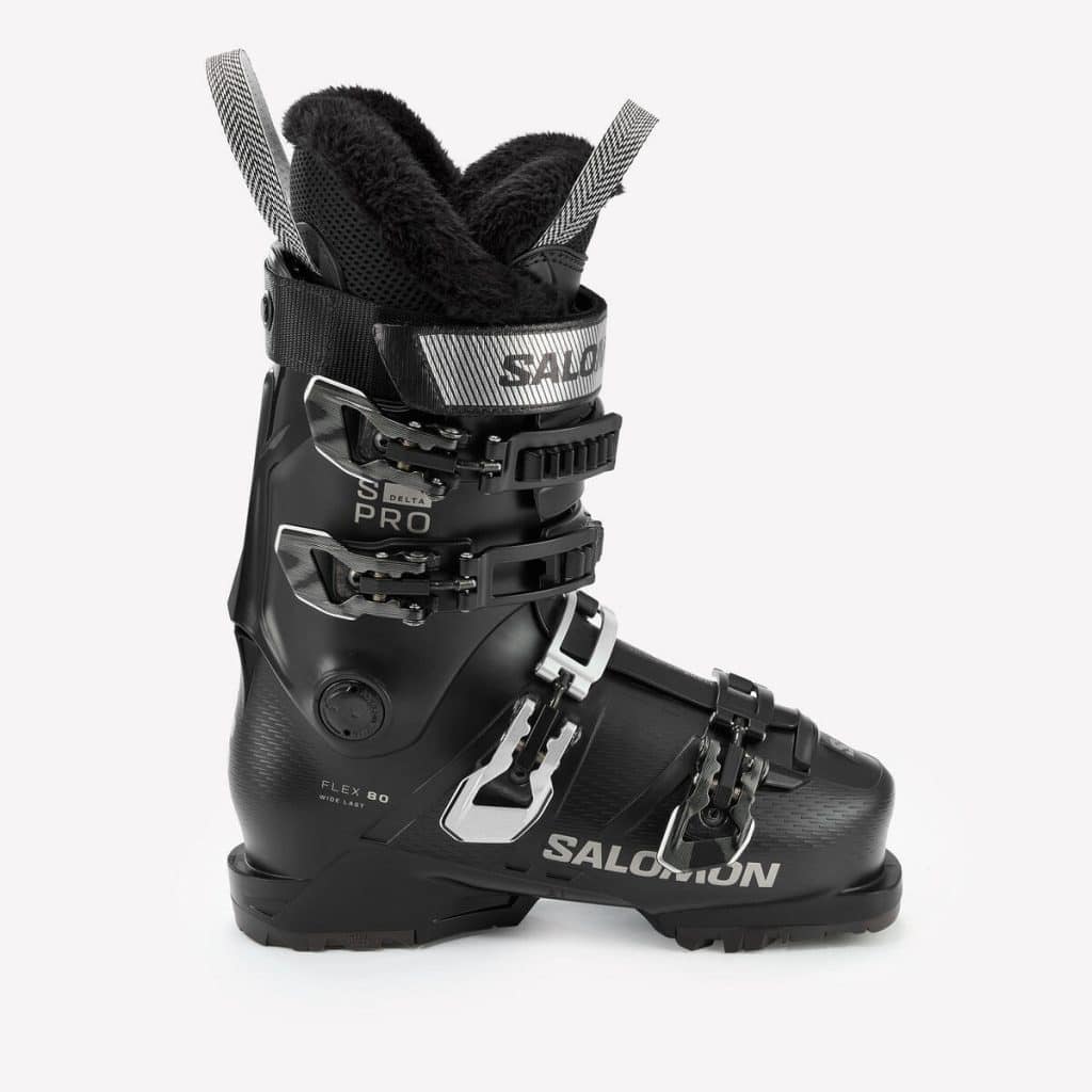 Test : chaussures de ski femme Salomon Delta 80 HV noires chez Decathlon