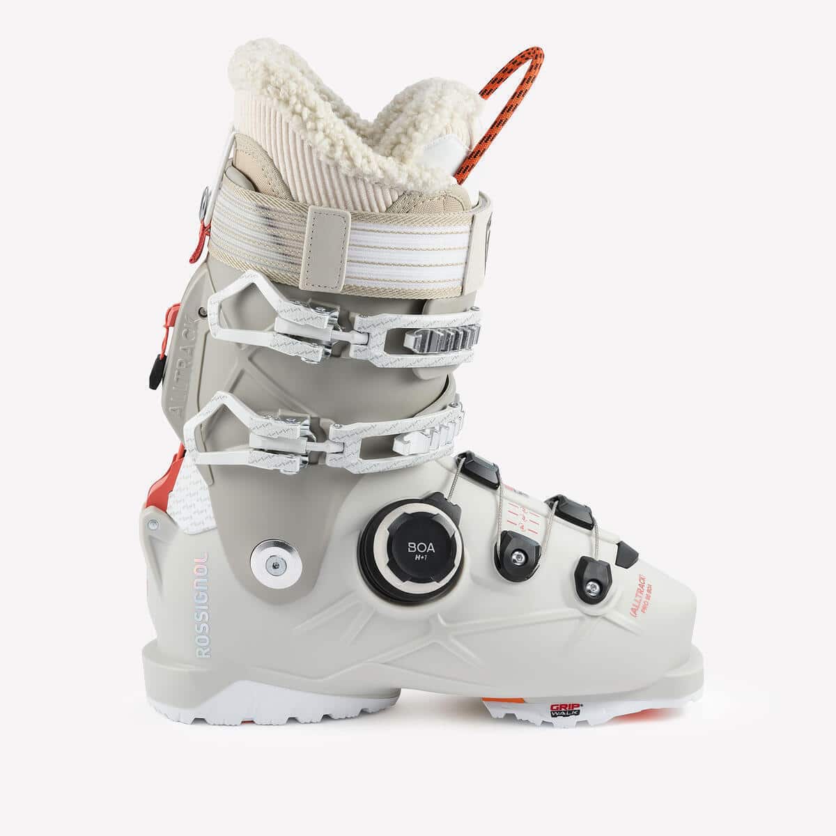 Test des chaussures de ski femme Decathlon Rossignol Alltrack Pro 90 BOA MV crèmes